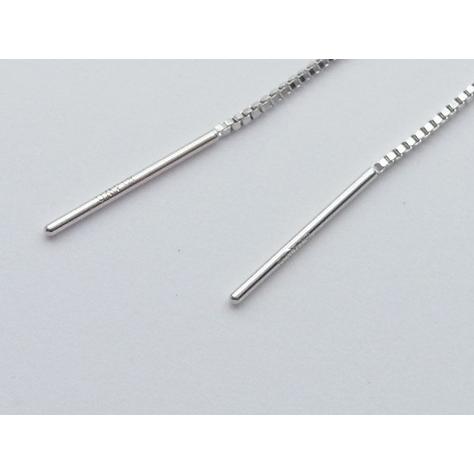 K14WG アメリカン ピアス 12cm 新品 ケース 保証書付き : ジュエリー 