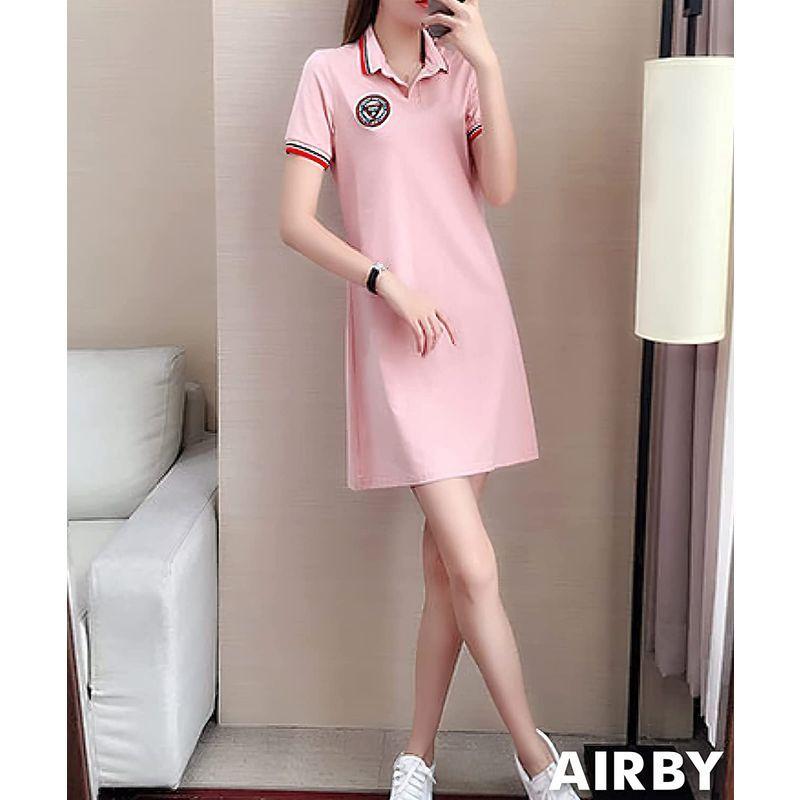 話題の人気 レディースウエア エアバイ 半袖 襟付き スポーツ ウェア ワンピース はんそで ミニ 膝 丈 ひざ丈 春夏 フンワリ 可愛い カジュアル 競技用 練習着 練 Www Threeriversofs Com