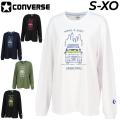 コンバース 長袖 Tシャツ レディース CONVERSE ガールズ プリントT バスケットボール ト...