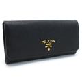 プラダ PRADA 財布 二つ折り 長財布 小銭入れ付き 1MH132 QWA F0002 NERO...