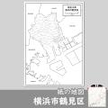 横浜市鶴見区の紙の地図