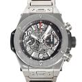 ウブロ HUBLOT ビッグバン ウニコ チタニウム 411.NX.1170.NX グレー文字盤 中...