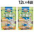 常陸化工 ファインキャット トイレに流せる木製猫砂 無香料 12L×4袋 ペット用品 猫用 猫 猫砂...