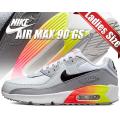 ナイキ エアマックス 90 ガールズ NIKE AIR MAX 90 GS wolf grey/bl...