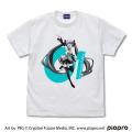 初音ミク Tシャツ 円G Ver. 半袖 Mサイズ ホワイト(PWD)