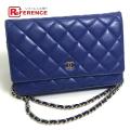 CHANEL シャネル A33814 CCココマーク マトラッセ チェーンウォレット ショルダーバッ...