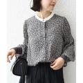 SHIPS for women / シップスウィメン * 〈手洗い可能〉フラワー プリント 配色 ブ...