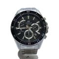 CASIO◆EDIFICE CHRONOGRAPH/クォーツ腕時計/アナログ/ステンレス/BLK/S...