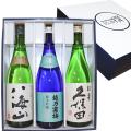 日本酒 人気銘柄 越乃寒梅 灑(さい) 久保田 紅寿 純米大吟醸 八海山 720ml×3本 飲み比べ...