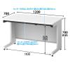 「プラス フラットライン 平机 引出し付き ホワイト/ホワイト 幅1200×奥行700×高さ700ｍｍ 1台（2梱包）」の商品サムネイル画像2枚目