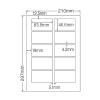 「東洋印刷 ナナワード 粘着ラベルワープロ＆レーザー用 白 A4 10面 1箱（500シート入） LDW10MJ（直送品）」の商品サムネイル画像2枚目