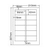 「東洋印刷 ナナワード 粘着ラベルワープロ＆レーザー用 白 A4 12面 1箱（500シート入） PSA210（直送品）」の商品サムネイル画像2枚目