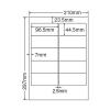 「東洋印刷 ナナワード 粘着ラベル再剥離タイプ 白 A4 10面 1箱（500シート入） TSA210F（直送品）」の商品サムネイル画像2枚目