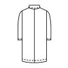 「KAZEN レディス診察衣S型長袖（ドクターコート） 医療白衣 ホワイト シングル 3L 120-30（直送品）」の商品サムネイル画像3枚目