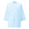 「KAZEN メンズ医務衣七分袖 （メンズケーシー） 医療白衣 サックスブルー（水色） 4L 130-71（直送品）」の商品サムネイル画像1枚目