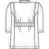 「KAZEN メンズ医務衣七分袖 （メンズケーシー） 医療白衣 サックスブルー（水色） S 130-71（直送品）」の商品サムネイル画像2枚目