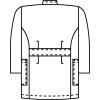 「KAZEN レディス医務衣七分袖 （ナースジャケット） 医療白衣 サックスブルー（水色） L 268-11（直送品）」の商品サムネイル画像2枚目