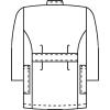 「KAZEN レディス医務衣七分袖 （ナースジャケット） 医療白衣 サックスブルー（水色） LL 268-11（直送品）」の商品サムネイル画像2枚目