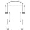 「KAZEN レディスジャケット半袖 （ナースジャケット） 医療白衣 ホワイト×ネイビー L 101-28（直送品）」の商品サムネイル画像2枚目