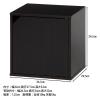 「キューブボックス 扉付 CB35DR（BR） ダークブラウン 幅345×奥行295×高さ345mm 81906 1台 不二貿易（直送品）」の商品サムネイル画像9枚目