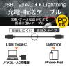 「エレコム USB C-Lightningケーブル/高耐久/2.0m/レッド MPA-CLS20RD 1個（直送品）」の商品サムネイル画像2枚目