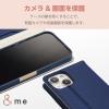 「iPhone15 ケース 手帳型 フィンガーストラップ付 ミラー付 ネイビー PM-A23APLFJM2NV エレコム 1個（直送品）」の商品サムネイル画像7枚目