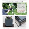 「住まいスタイル グラフ プランター台付フェンス ハイ 幅420×奥行355×高さ1920mm ブラック IF-GR020-BLK 1台（直送品）」の商品サムネイル画像5枚目