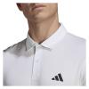 「adidas(アディダス) メンズ 半袖シャツ トレイン エッセンシャルズ トレーニング ポロシャツ J/L ホワイト／ブラック BXH40（直送品）」の商品サムネイル画像6枚目