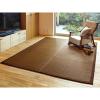 「萩原 い草センターラグ（裏貼り） 南風（なんぷう） ブラウン 約191×240cm 1枚（直送品）」の商品サムネイル画像2枚目