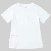 「KAZEN adidas（アディダス）レディススクラブ 医療白衣 半袖 ホワイト XOT SMS009-10（直送品）」の商品サムネイル画像1枚目