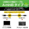 「エレコム デジカメ用USBケーブル フェライトコア miniB 1.5m DGW-MF15BK 1個（直送品）」の商品サムネイル画像2枚目