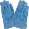 「エースグローブ 作業手袋 牛革製 ブルー 女性用Sサイズ 現場系女子 AG2554 1双（直送品）」の商品サムネイル画像1枚目