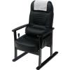 「【軒先渡し】ヤマソロ 肘付高座椅子 安定型 ブラックレザー 1台（直送品）」の商品サムネイル画像1枚目