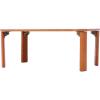 「不二貿易 折脚ローテーブル（ナチュラル） ＫＳＭー７５５０ 幅750×奥行500×高さ320mm ナチュラル 12840 1台（直送品）」の商品サムネイル画像4枚目