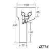 「AVAIL アスベスト除去用グローブバッグ 横パイプ用 QT14 J2632-14 1ロール（直送品）」の商品サムネイル画像7枚目