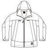 「アイトス　全天候型ジャケット（ディアプレックス）　ブラック×チャコール　AZ56301-010-L　（直送品）」の商品サムネイル画像2枚目