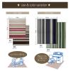 「イケヒコ デスクカーペット ストライプ 『セグリア』 ピンク 約133×170cm 1340820210903 1枚（直送品）」の商品サムネイル画像6枚目