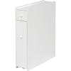 「【軒先渡し】萩原 トイレラック 幅140×奥行500×高さ585mm ホワイト MTR-6569WH 1台（直送品）」の商品サムネイル画像1枚目