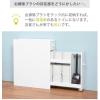 「【軒先渡し】萩原 トイレラック 幅140×奥行500×高さ585mm ホワイト MTR-6569WH 1台（直送品）」の商品サムネイル画像9枚目