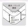 「西川 ナースカラークイックシーツ（ボックスシーツ） 91cm幅マット用　ピンク 2134-12018 100 1枚（直送品）」の商品サムネイル画像3枚目