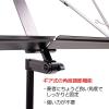 「野中貿易 アルミ製折り畳み式譜面台　カラー：ブラック MS-500 1台（直送品）」の商品サムネイル画像3枚目