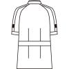 「住商モンブラン ジャケット（メンズ・半袖） 医務衣 医療白衣 白/ネイビー LL 72-848（直送品）」の商品サムネイル画像3枚目