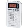 「オーム電機 AudioComm FMステレオ/AMポケットラジオ DSP ワイドFM ホワイト RAD-P350N-W（直送品）」の商品サムネイル画像1枚目
