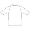 「KAZEN スクラブ インナーTシャツ（男女兼用） 七分袖 ブラック S 233-05（直送品）」の商品サムネイル画像2枚目