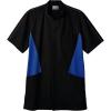 「住商モンブラン ジャケット メンズ 半袖 黒×ブルー S JU853-03（直送品）」の商品サムネイル画像1枚目