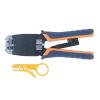「サンワサプライ かしめ工具（ラチェット付） ブラック/オレンジ HT-500R（直送品）」の商品サムネイル画像1枚目