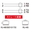 「サンワサプライ INS1500（ISDN）ケーブル 3m LA-RJ4845-3（直送品）」の商品サムネイル画像3枚目