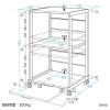 「サンワサプライ　高耐荷重プリンタスタンド　SPS-086　（直送品）」の商品サムネイル画像3枚目