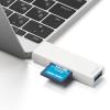 「サンワダイレクト USB Type-Cカードリーダー（カードリーダー・SD・microSD・USBハブ・スライドキャップ） 1個（直送品）」の商品サムネイル画像2枚目