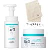 「【数量限定】Curel（キュレル）泡洗顔料＆フェイスクリーム タオル付 花王　敏感肌」の商品サムネイル画像1枚目